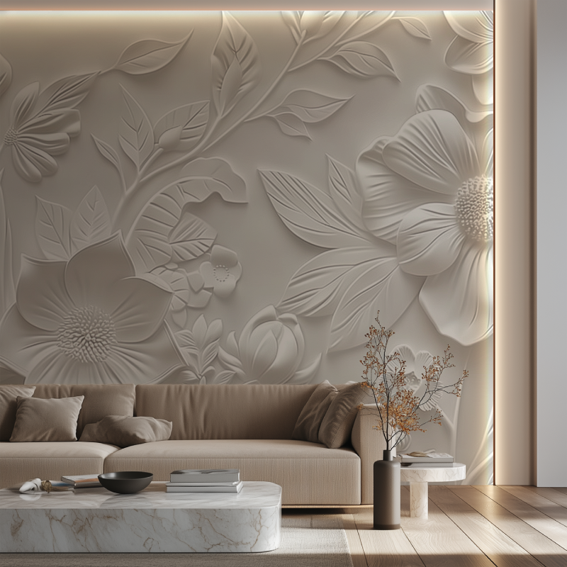 Papier Peint Fleurs Panoramique