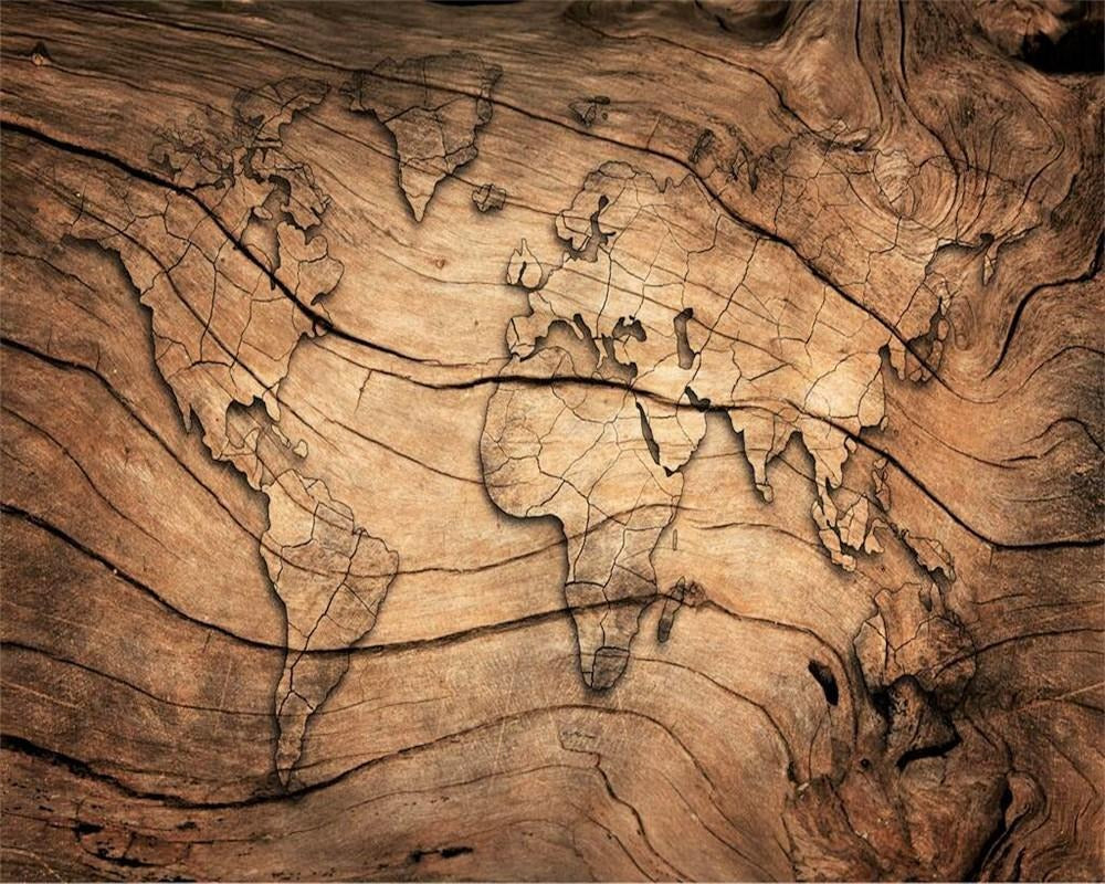 Carta da parati della carta dell'effetto in legno