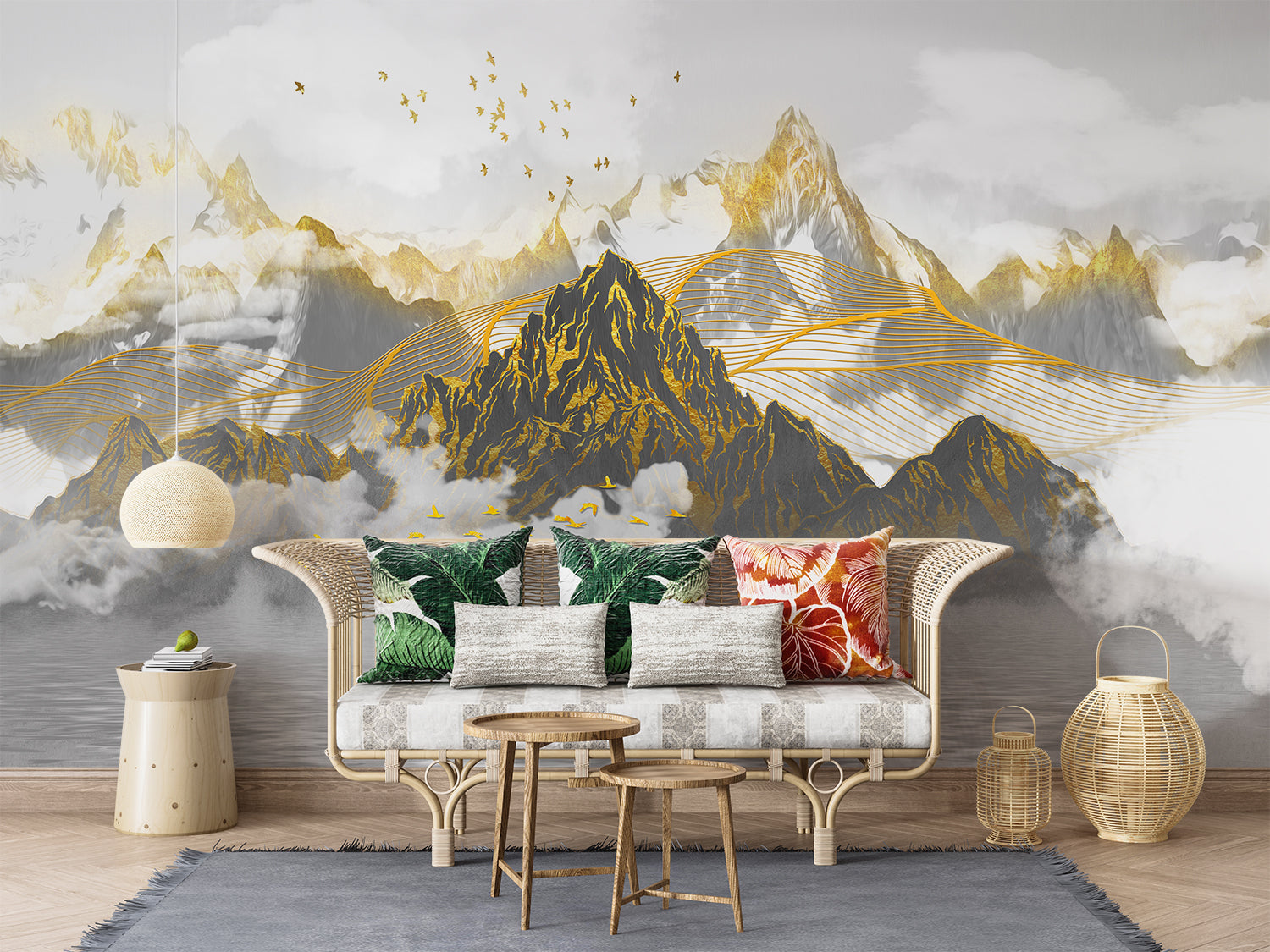 Papier Peint 3D Montagne