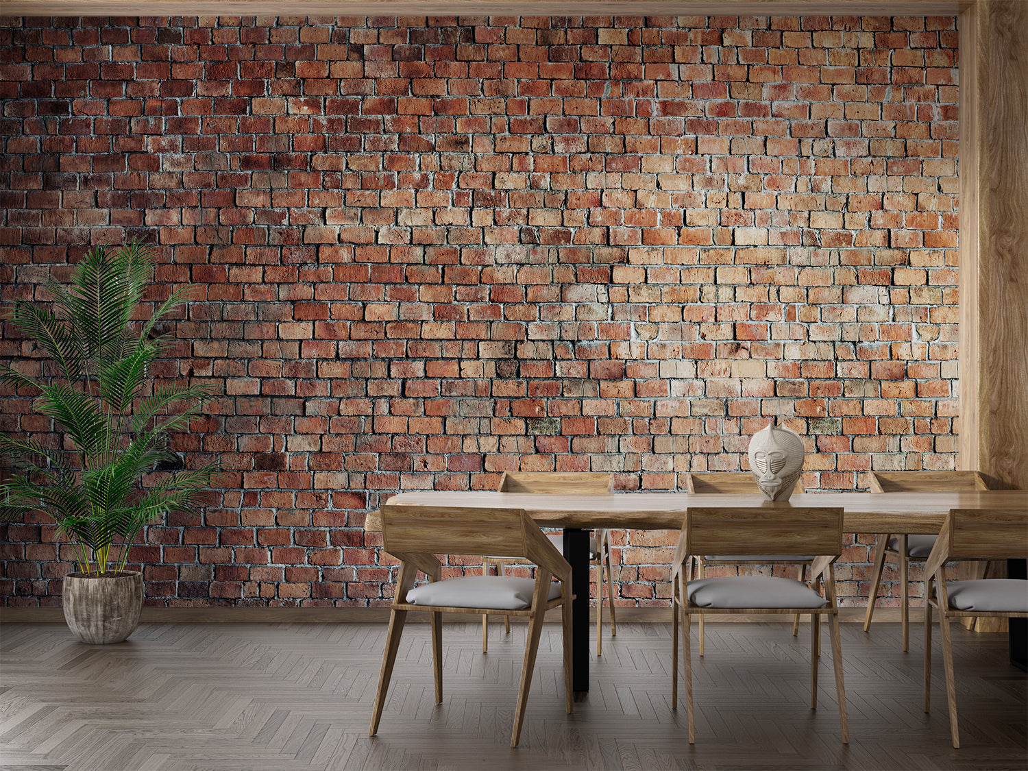 Papier Peint Effet Mur Brique