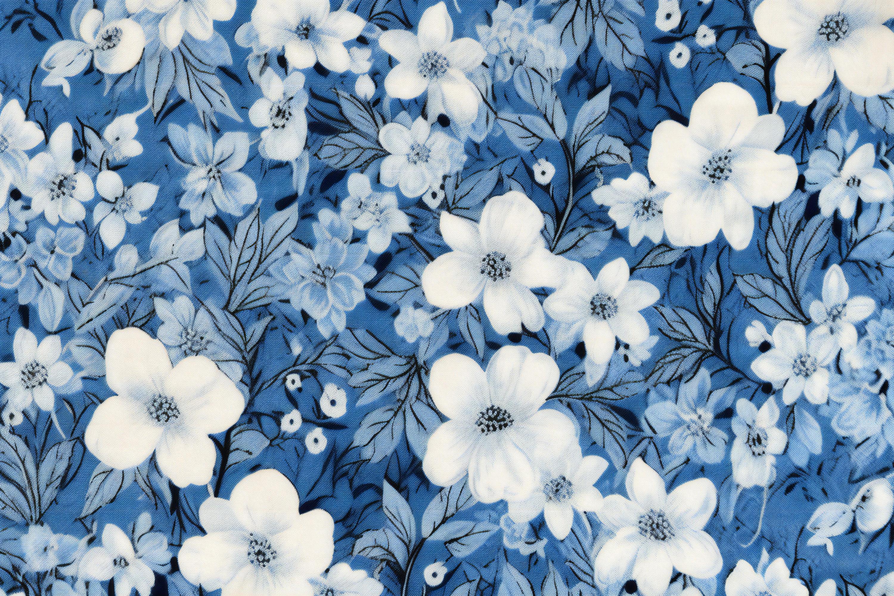 Sfondo di sfondo di fiori sfondo blu