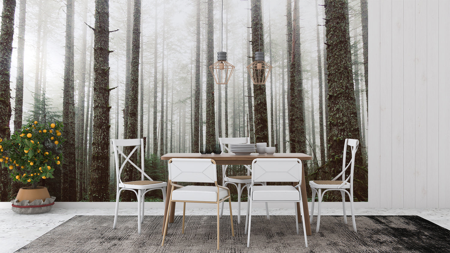 Papier Peint Foret Enchantee