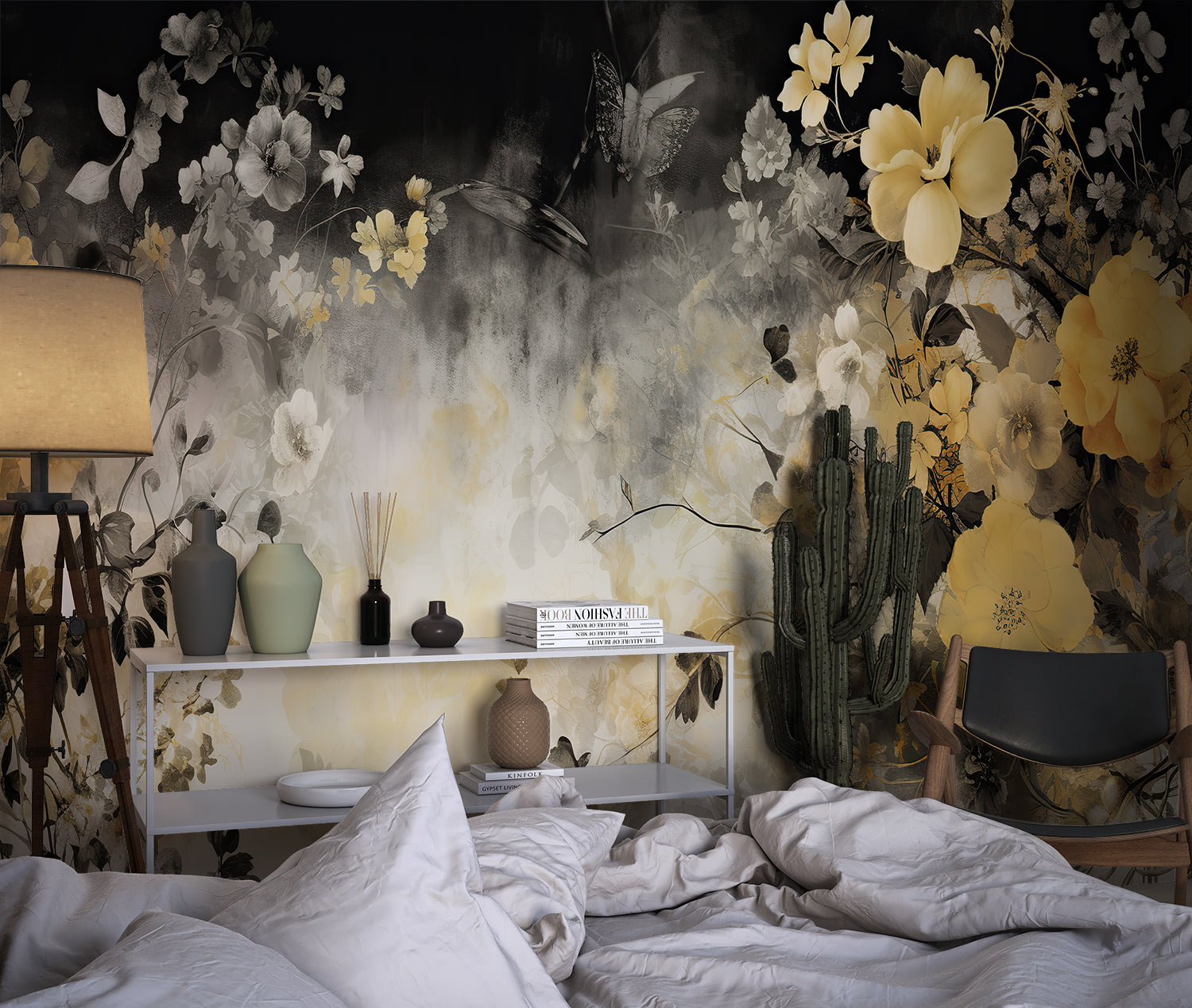 Papier Peint Japonais Dore