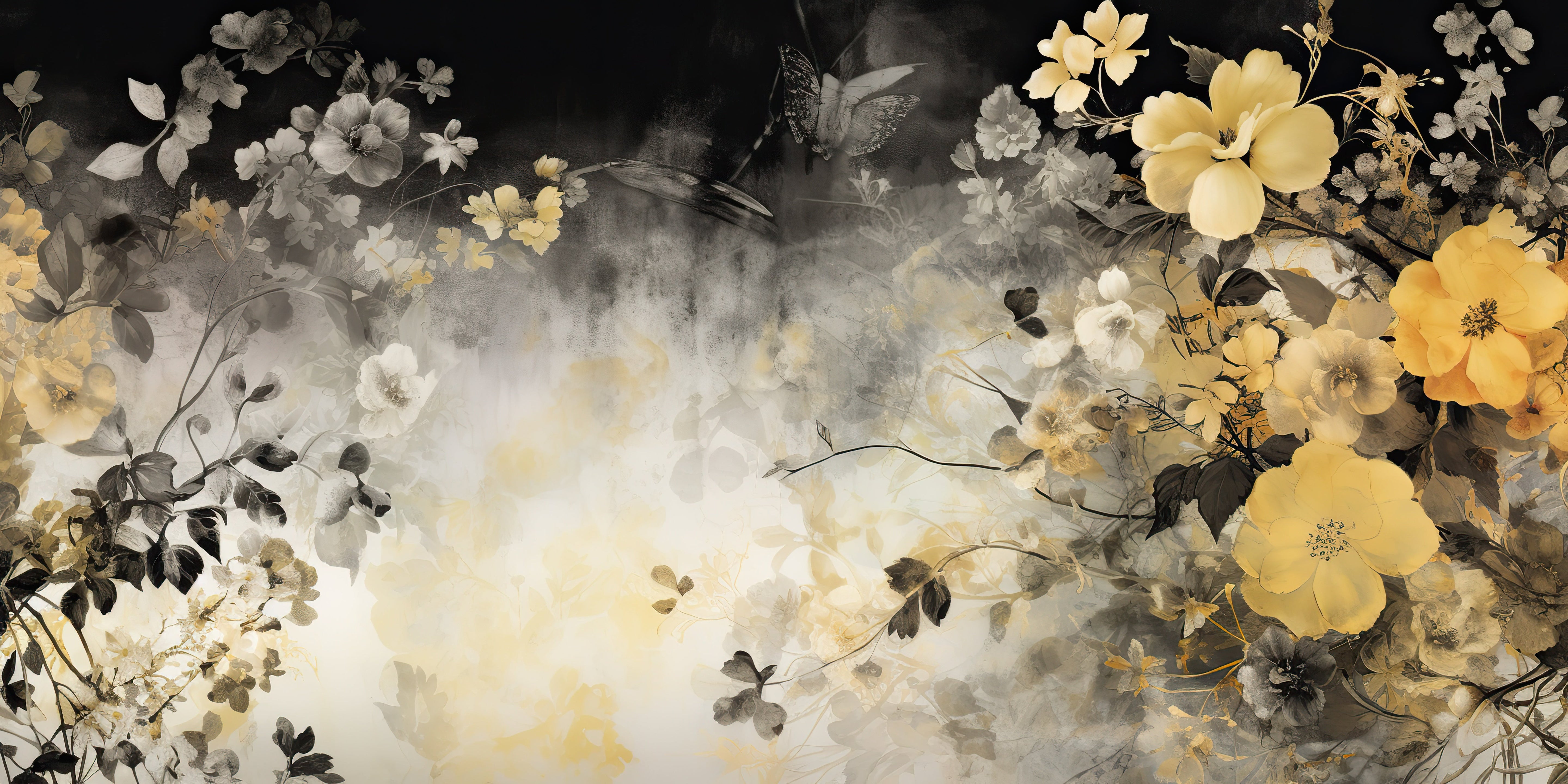 Papier Peint Japonais Dore