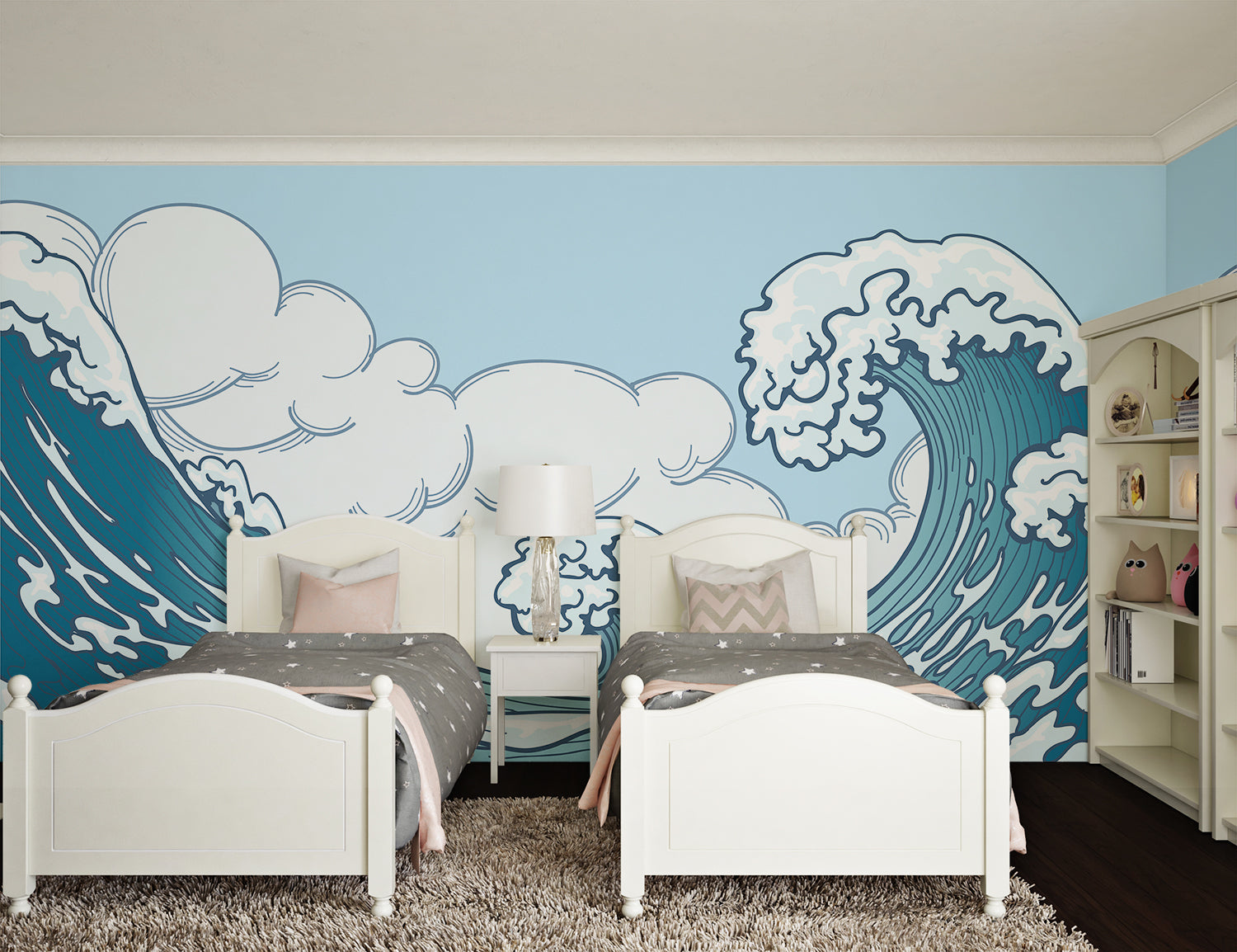 Papier Peint Vague Japonaise