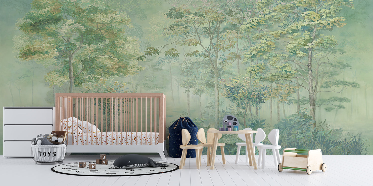 Papier Peint Vert Foret