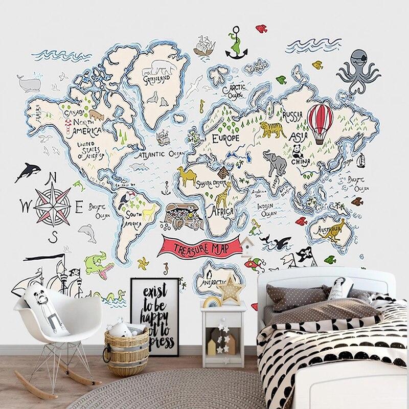 Sfondo mappa del mondo <br/> Tesoro dei pirati