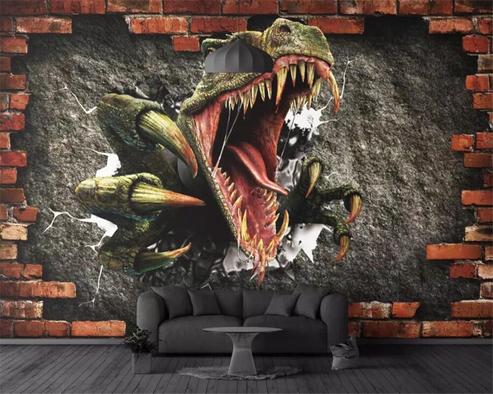 papier peint tyrannosaure