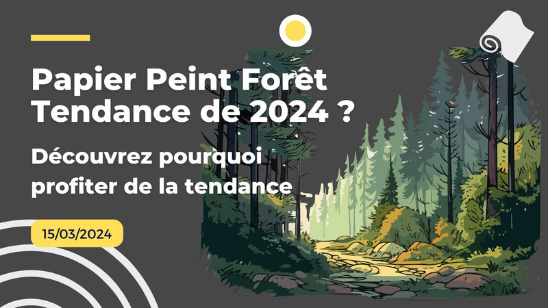 papier peint foret mural