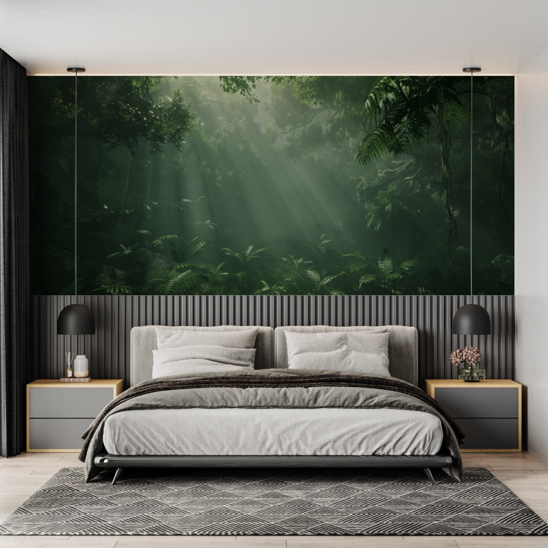 Papier peint immersion dans la foret mural adulte