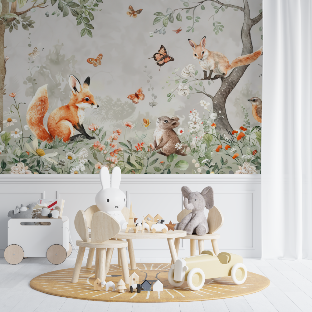 Baby wallpaper Forest animals - Second Image