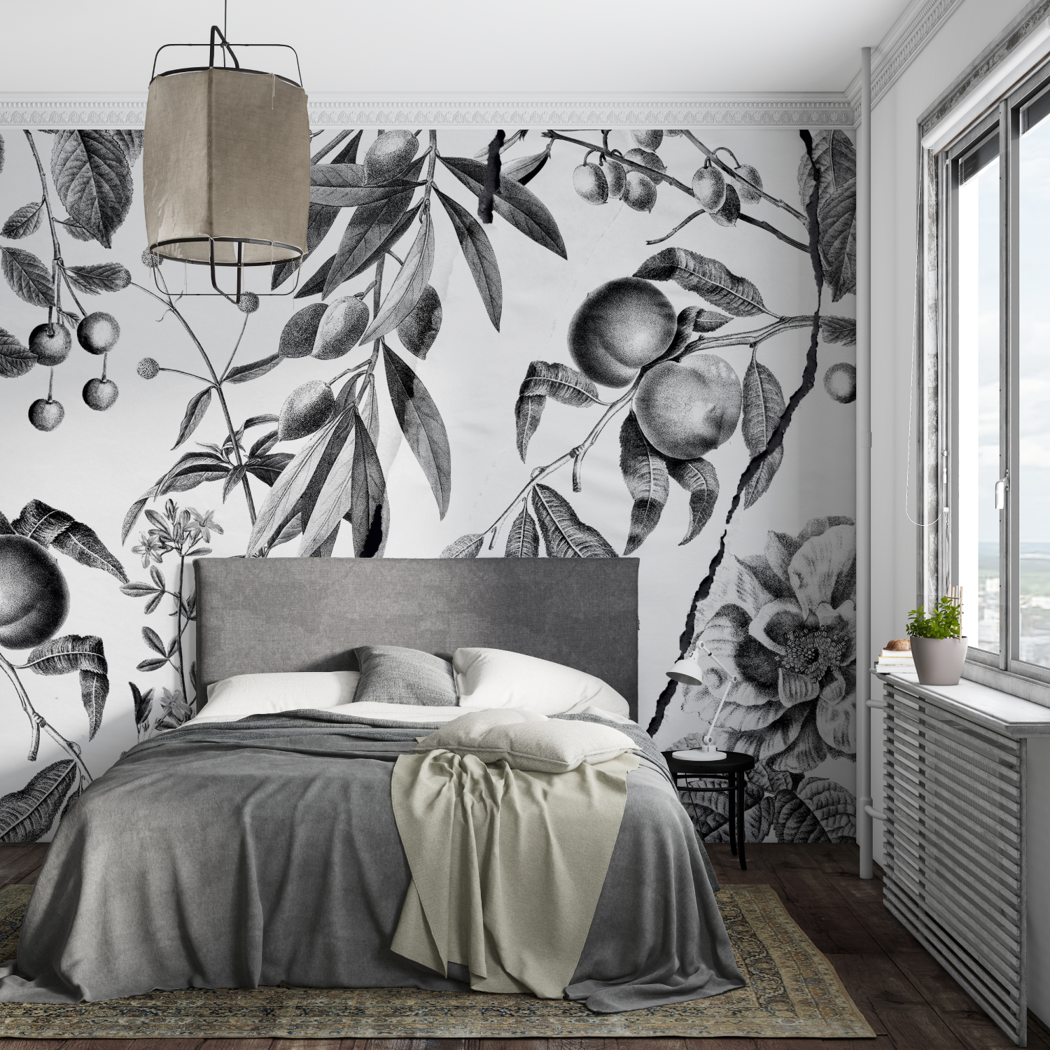 Papier Peint Chambre Gris - leroy merlin