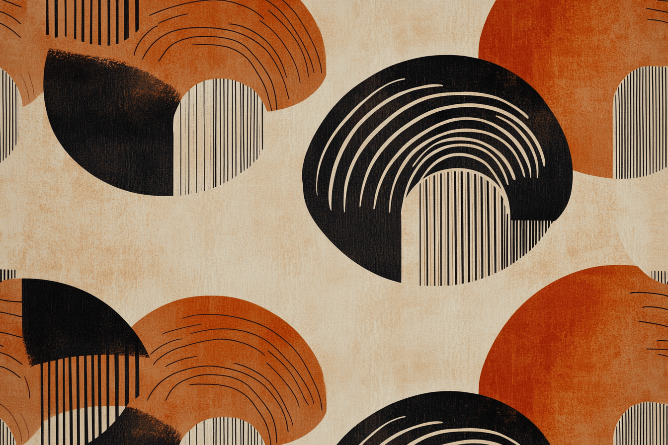 Papier Peint Terracotta Vintage Abstrait