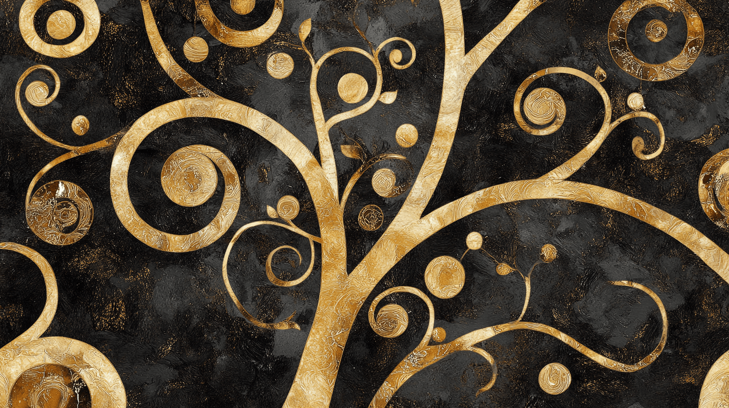 Papier Peint Arbre De Vie Klimt