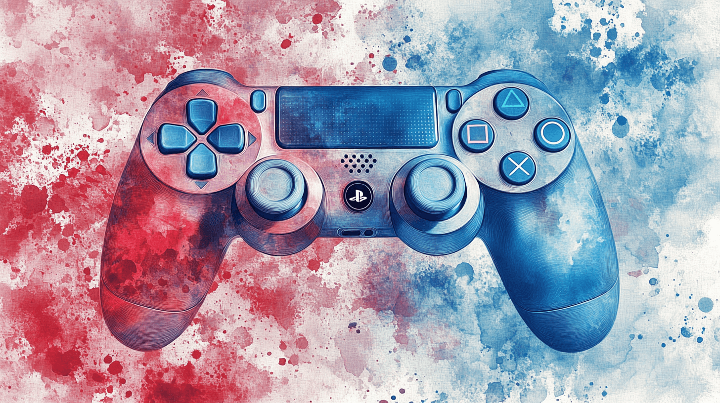 Papier Peint Aquarelle Gamer Éclaboussure