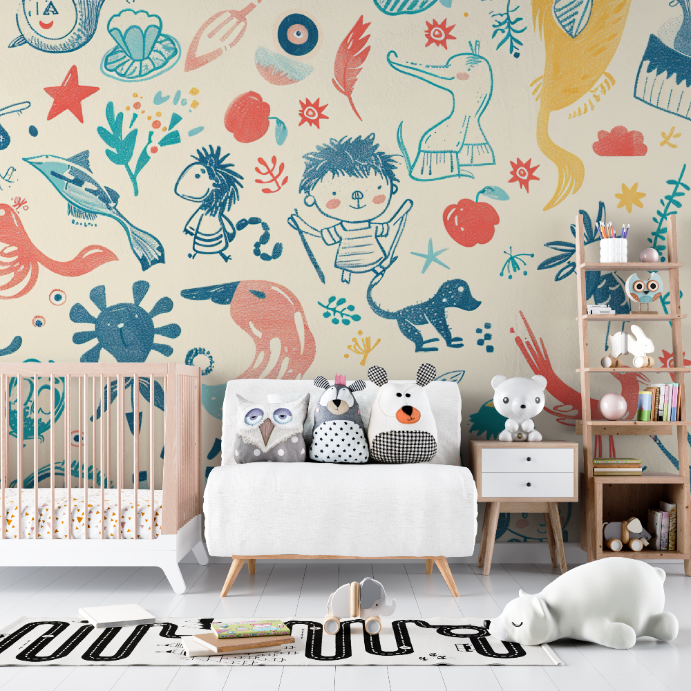 Hand drawn baby wallpaper - Second Image