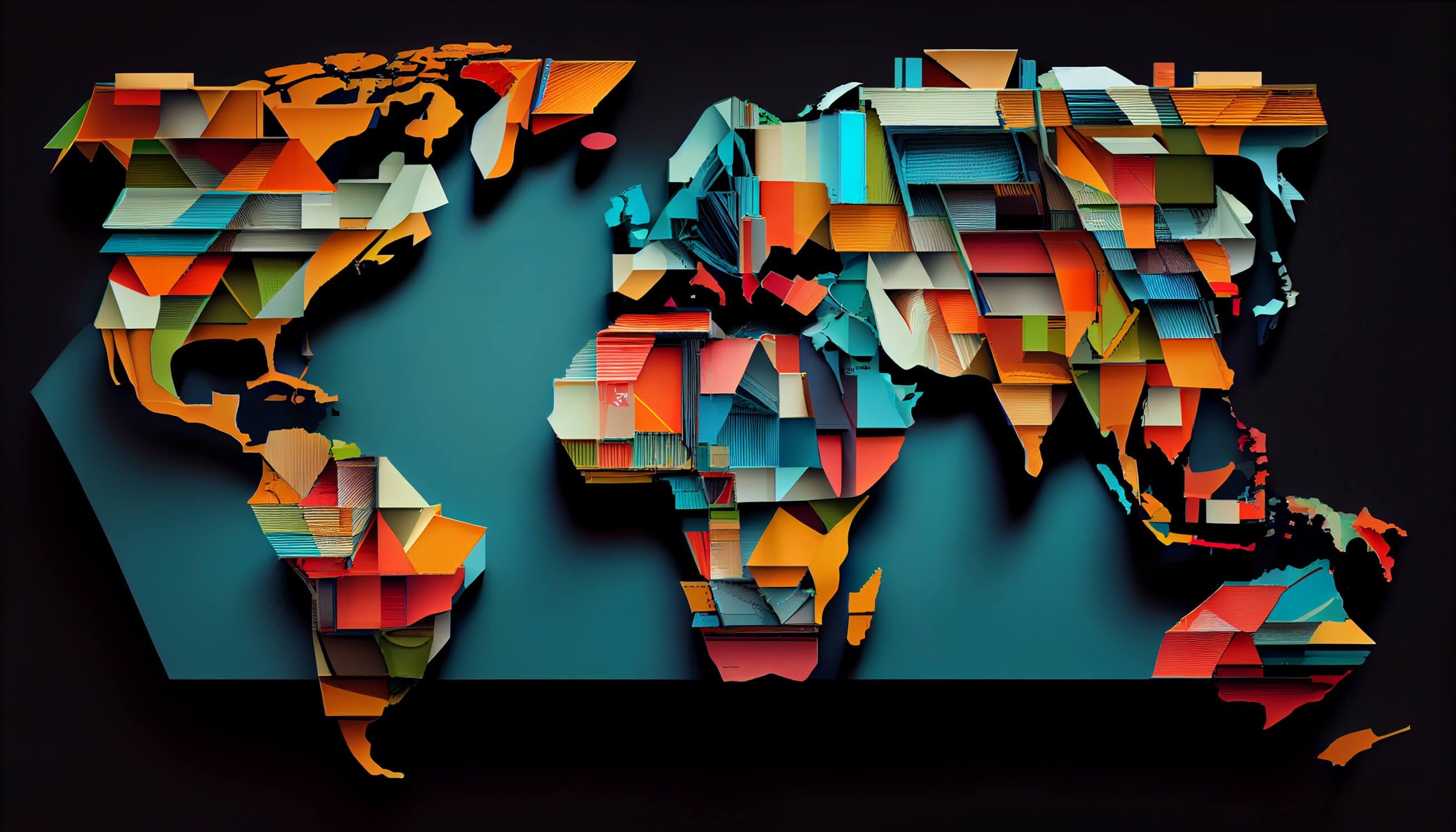 Papier Peint 3d Carte Du Monde