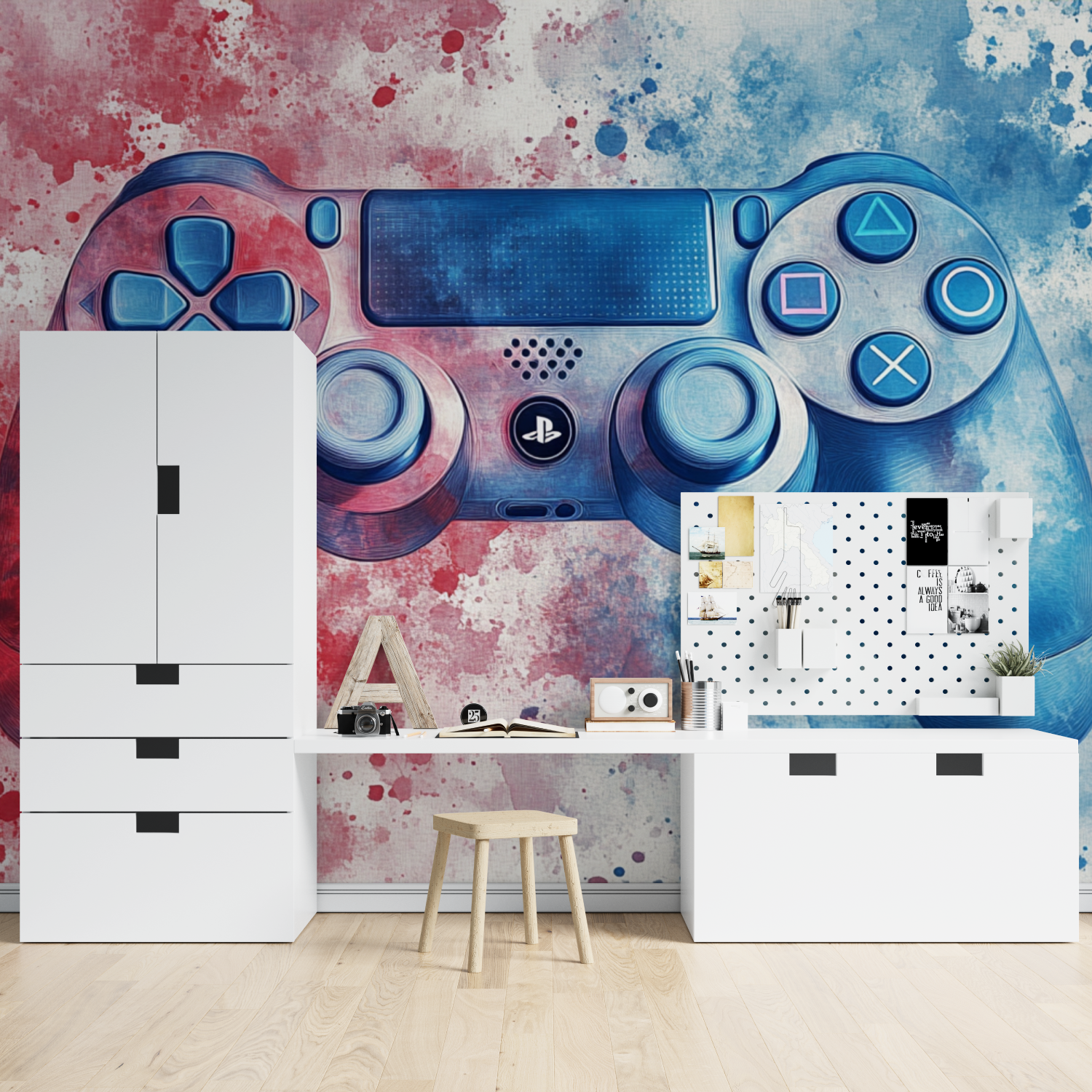 Papier peint aquarelle gamer ec...ssure tapisserie spiderman