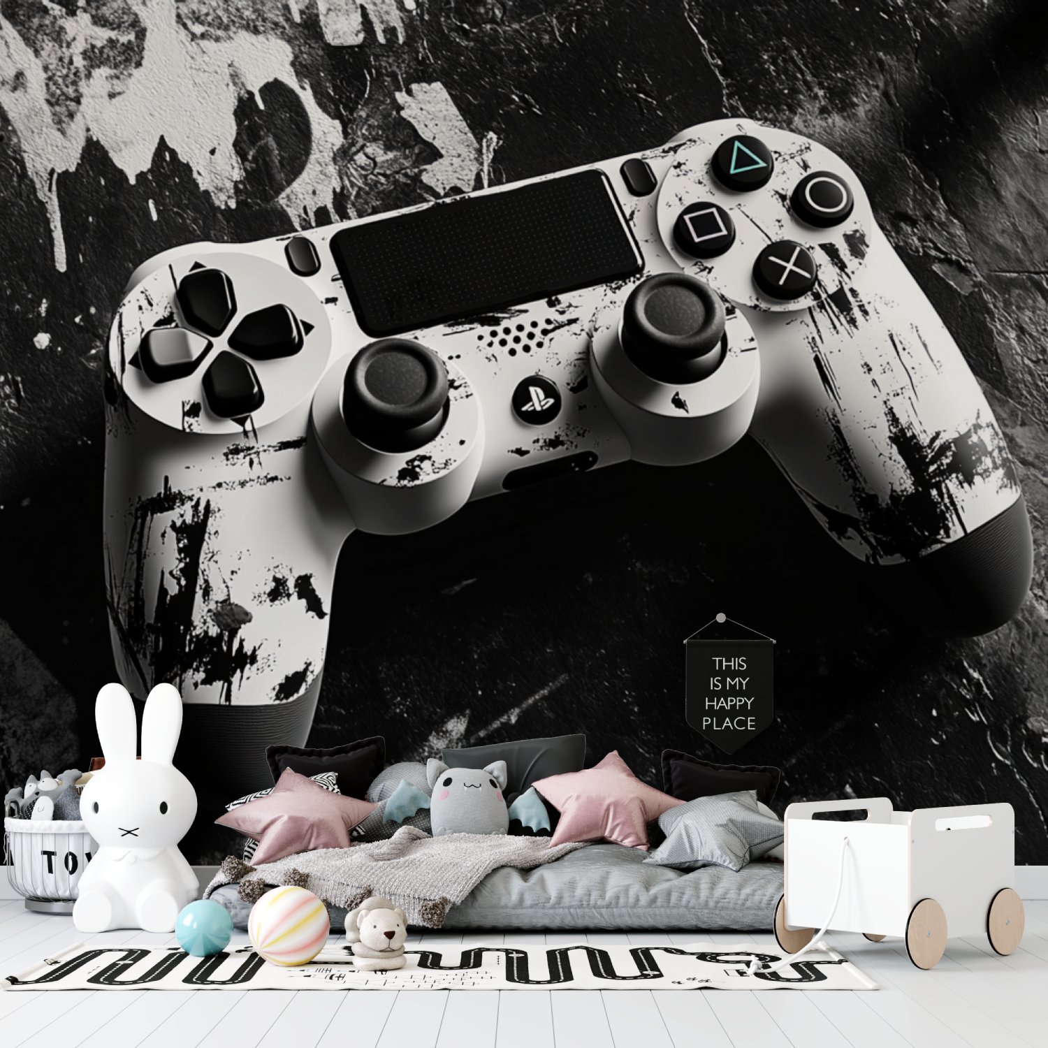 Papier peint gamers console tapisserie garcon