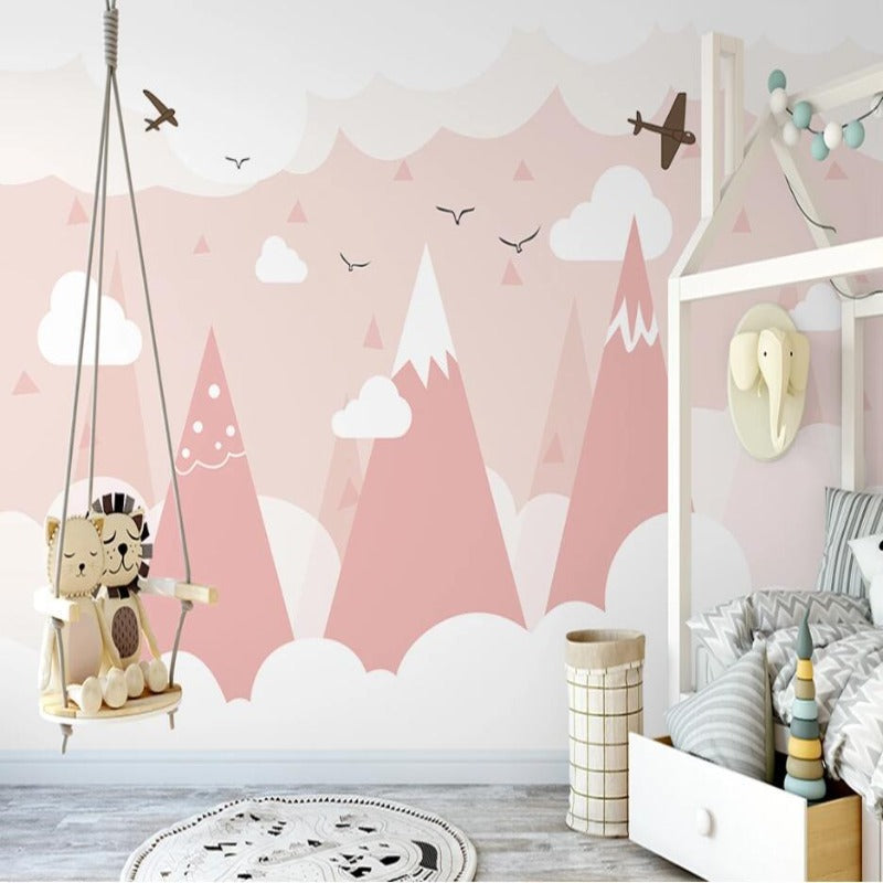 Classic Girl Wallpaper <br/> Scandinavian Mountain Rose