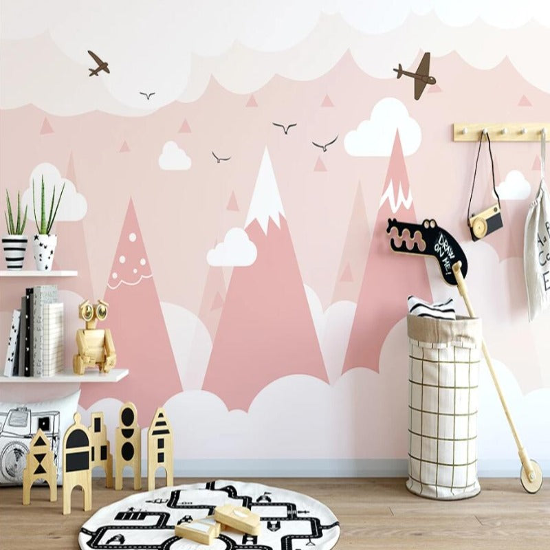 Classic Girl Wallpaper <br/> Scandinavian Mountain Rose