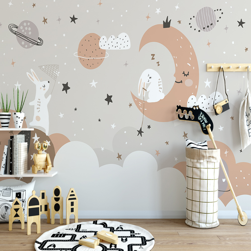 Star Wallpaper <br/> Rabbit and Sleeping Moon - Second Image