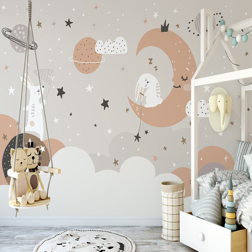 Star Wallpaper <br/> Rabbit and Sleeping Moon - Second Image