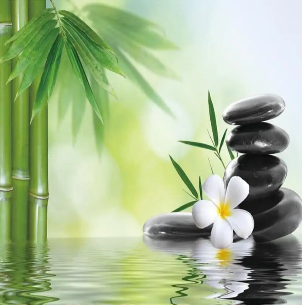 Custom Mural Wallpaper Home Decor Bamboo Stones Bedroom Living Room Sofa Tv Background Wall Mural Wallpaper Papel 3D 3D