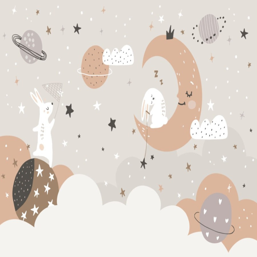 Star Wallpaper <br/> Rabbit and Sleeping Moon