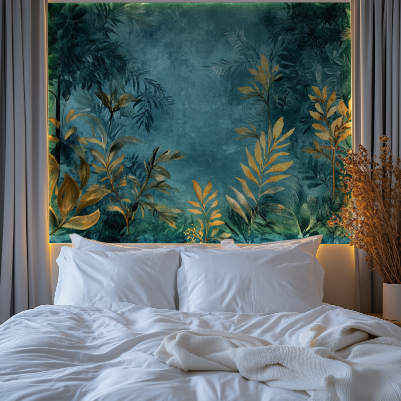Papier peint arbre exotique chambre premium