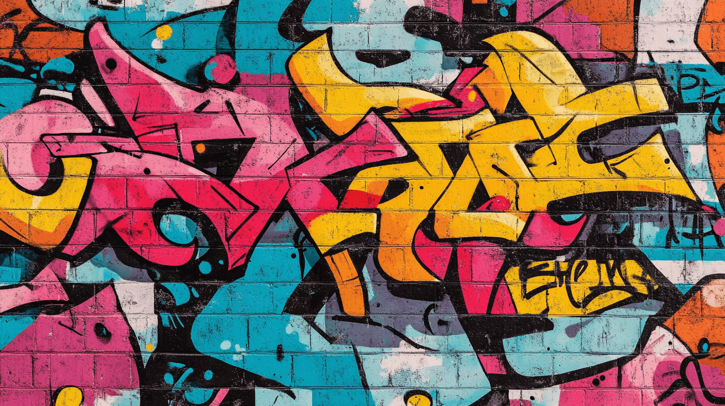 Papier Peint Street Art Colorful Graffiti