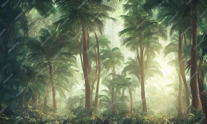 Tropical Forest Panoramic Wallpaper