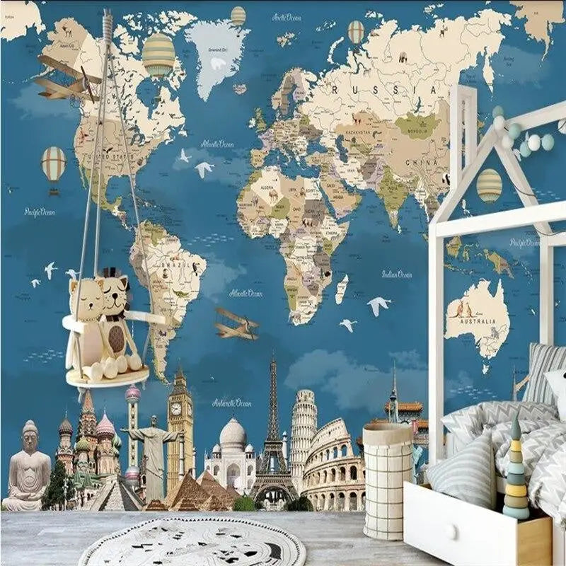 World Map Bedroom - Second Image