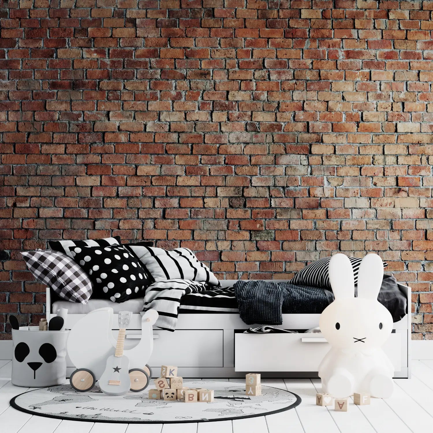 Teen room brick wallpaper - Second Image