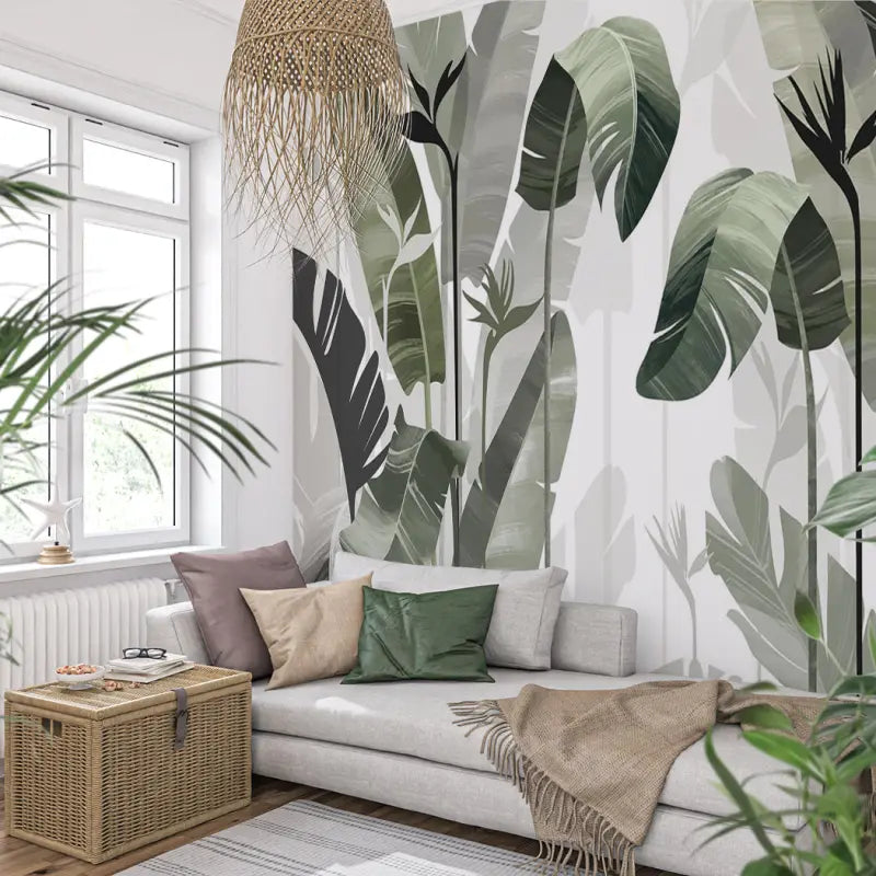 Bedroom Foliage Wallpaper - Second Image