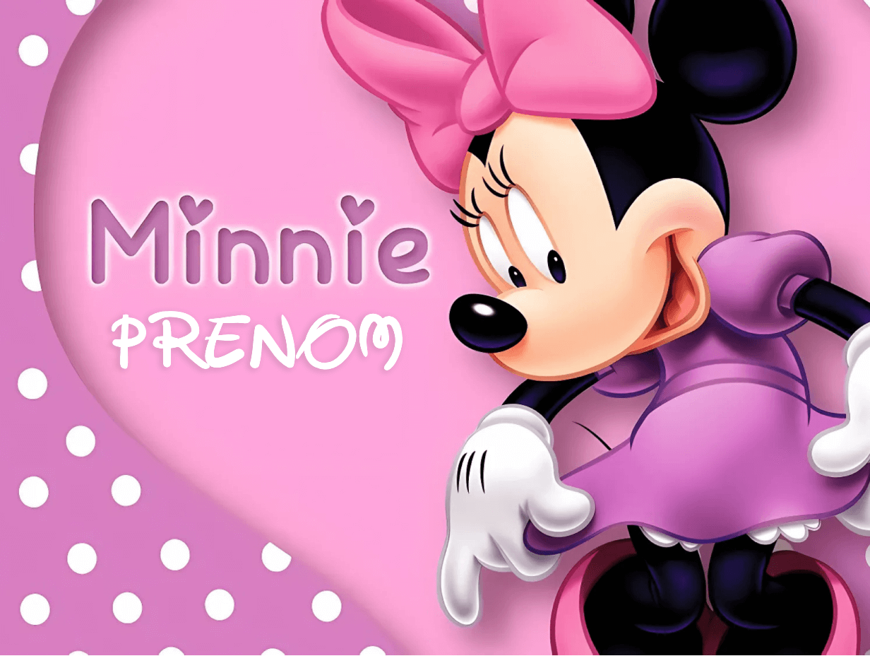 Papier Peint Prénom Minni