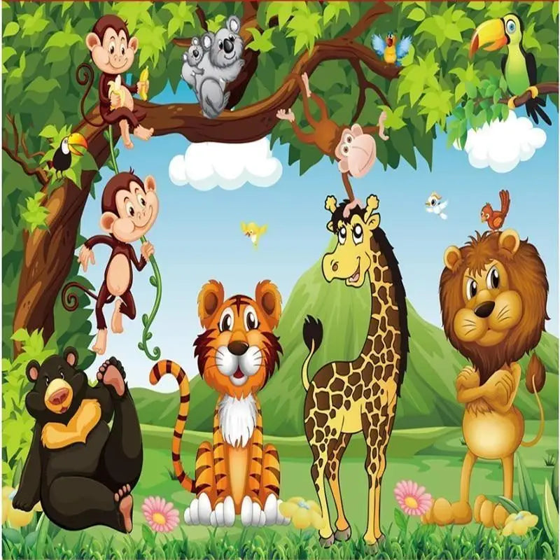 Jungle Animals Wallpaper - Second Image