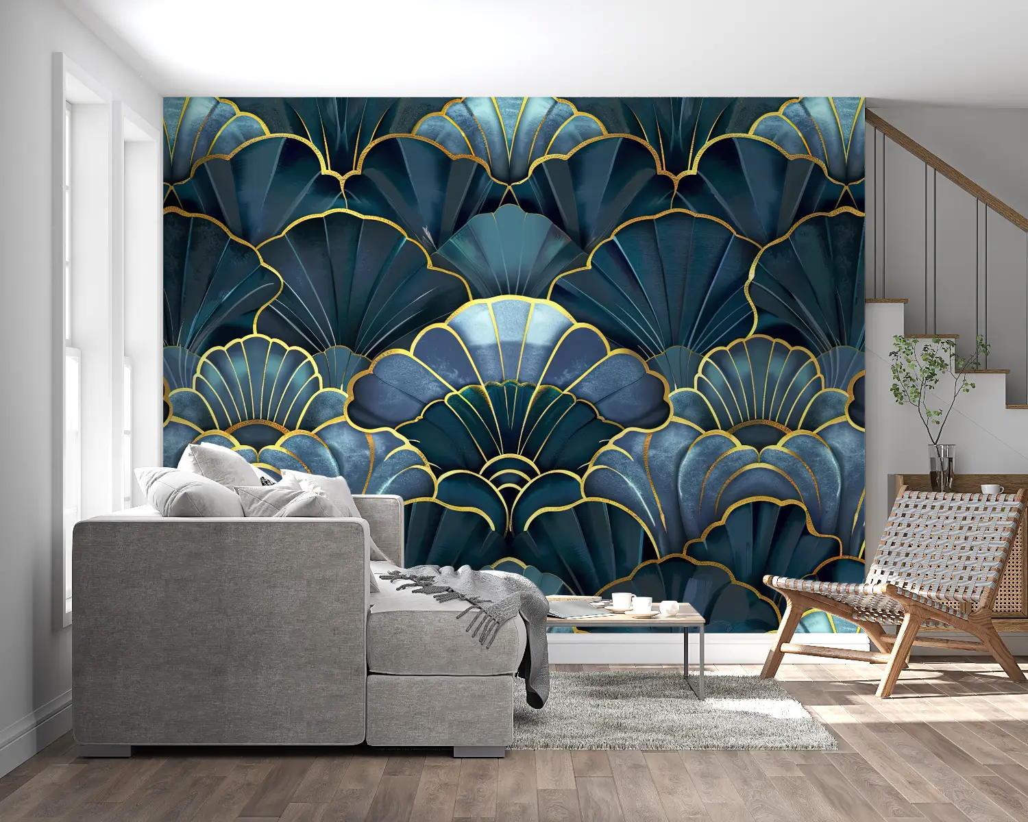 Golden Art Deco Wallpaper - Second Image