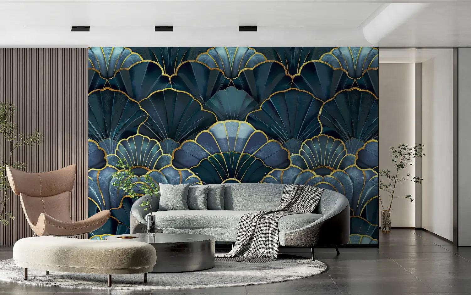 Golden Art Deco Wallpaper - Second Image