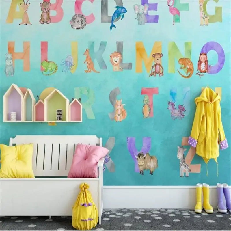 Alphabets and Animals Baby Wallpaper - Second Image