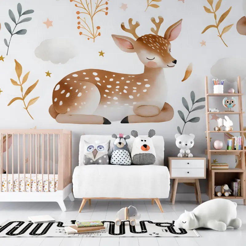 Baby wallpaper Watercolor animals - Second Image