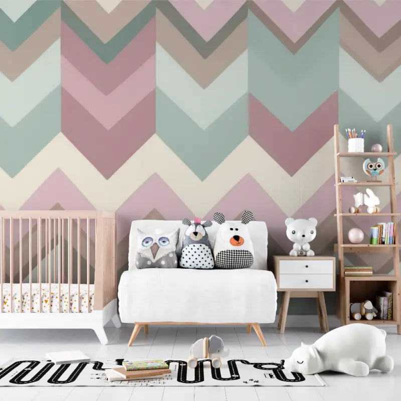 Baby wallpaper Herringbone patterns - Second Image