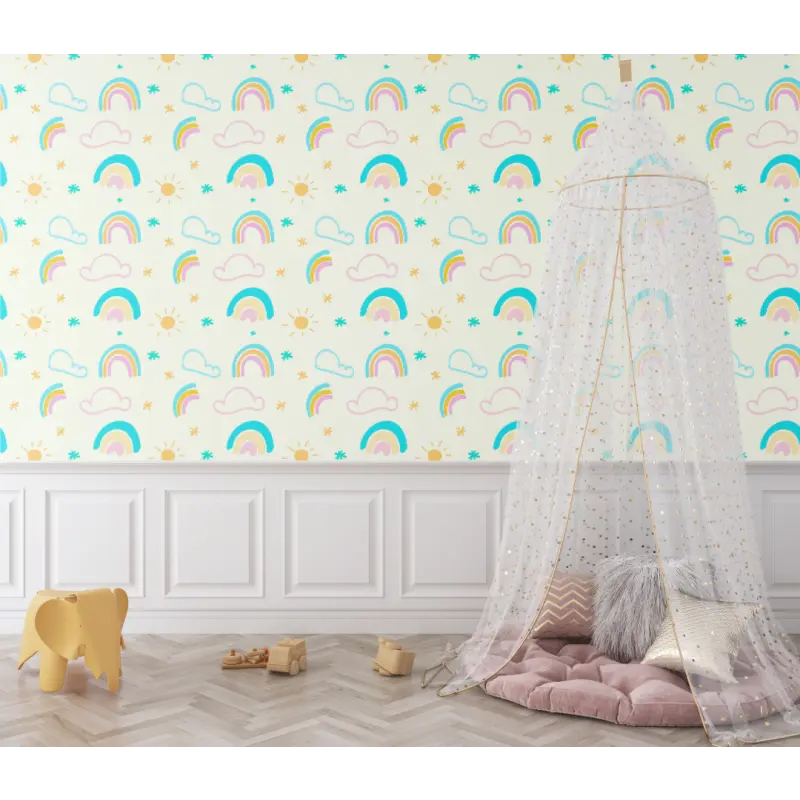 Baby wallpaper with unicorn patterns - Second Image