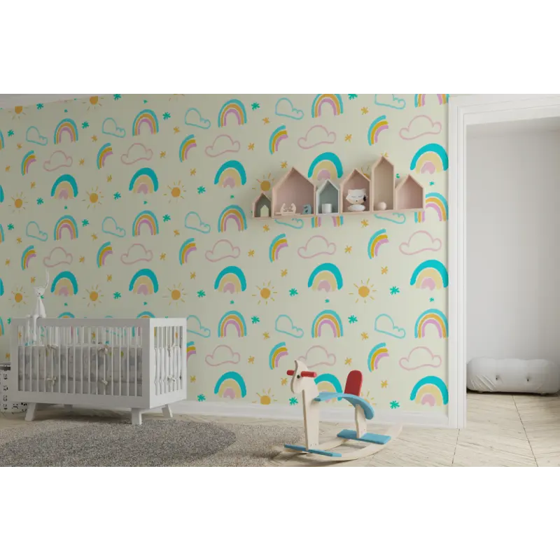 Baby wallpaper with unicorn patterns - Second Image