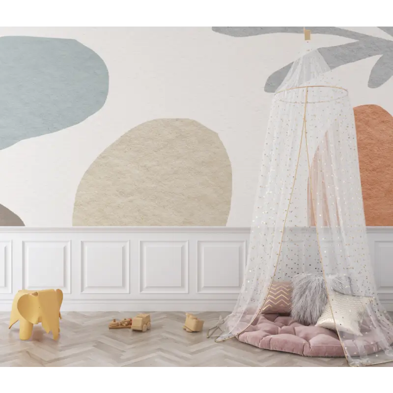 Trendy neutral tones baby wallpaper - Second Image