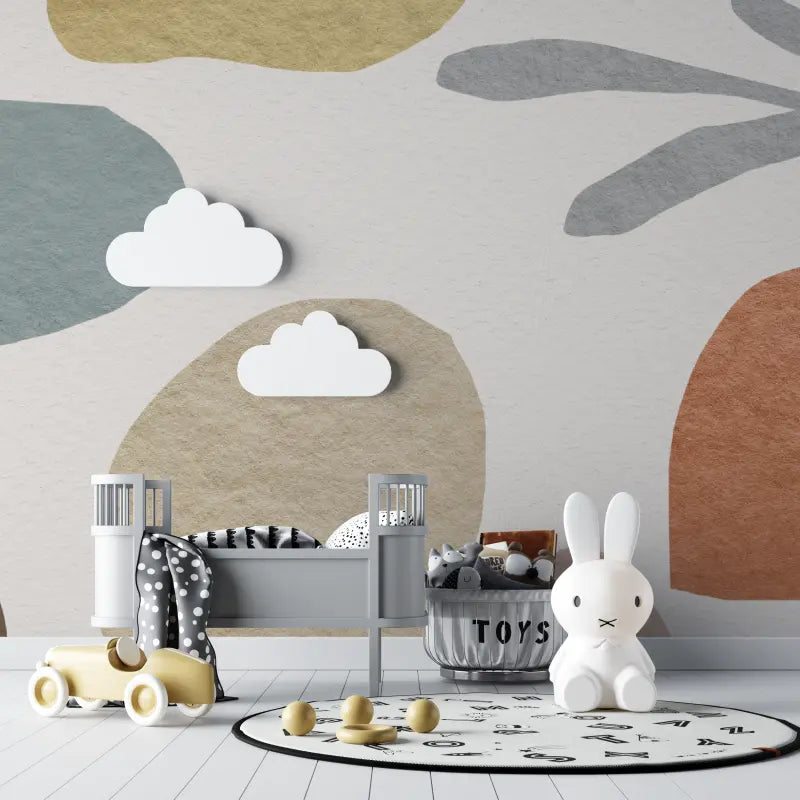 Trendy neutral tones baby wallpaper - Second Image