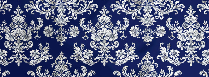 Papier Peint Bleu Baroque