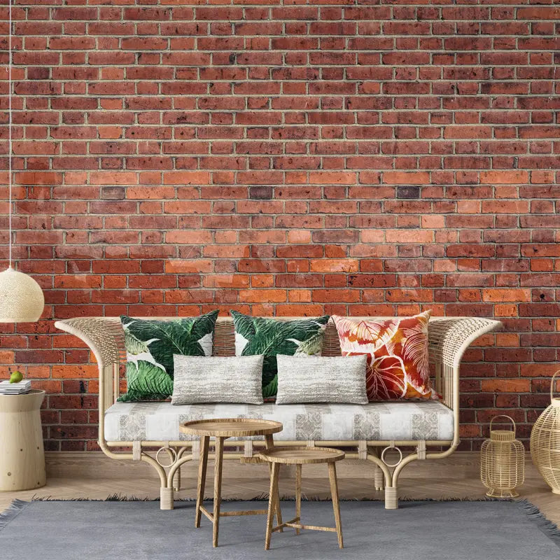 3D Industrial Brick Wallpaper - Second Image