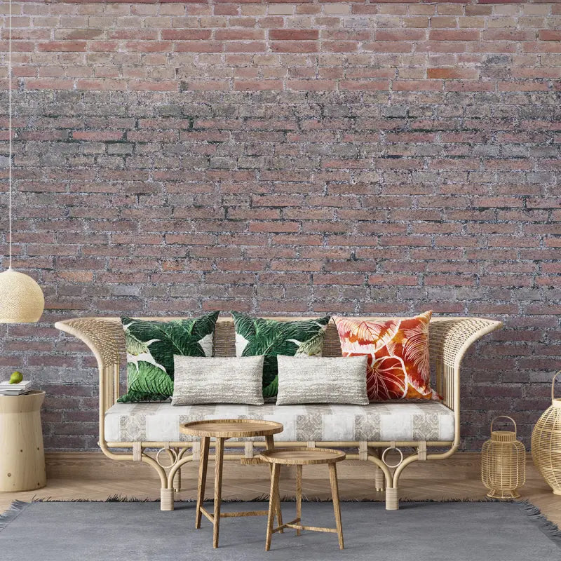 Brick Wallpaper Living Room - Second Image