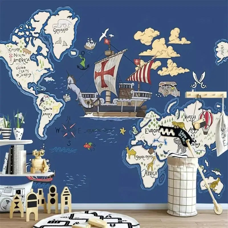 Papier Peint Carte du Monde